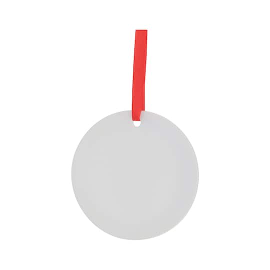 Craft Express 25ct. 3" White Acrylic Sublimation Ornaments